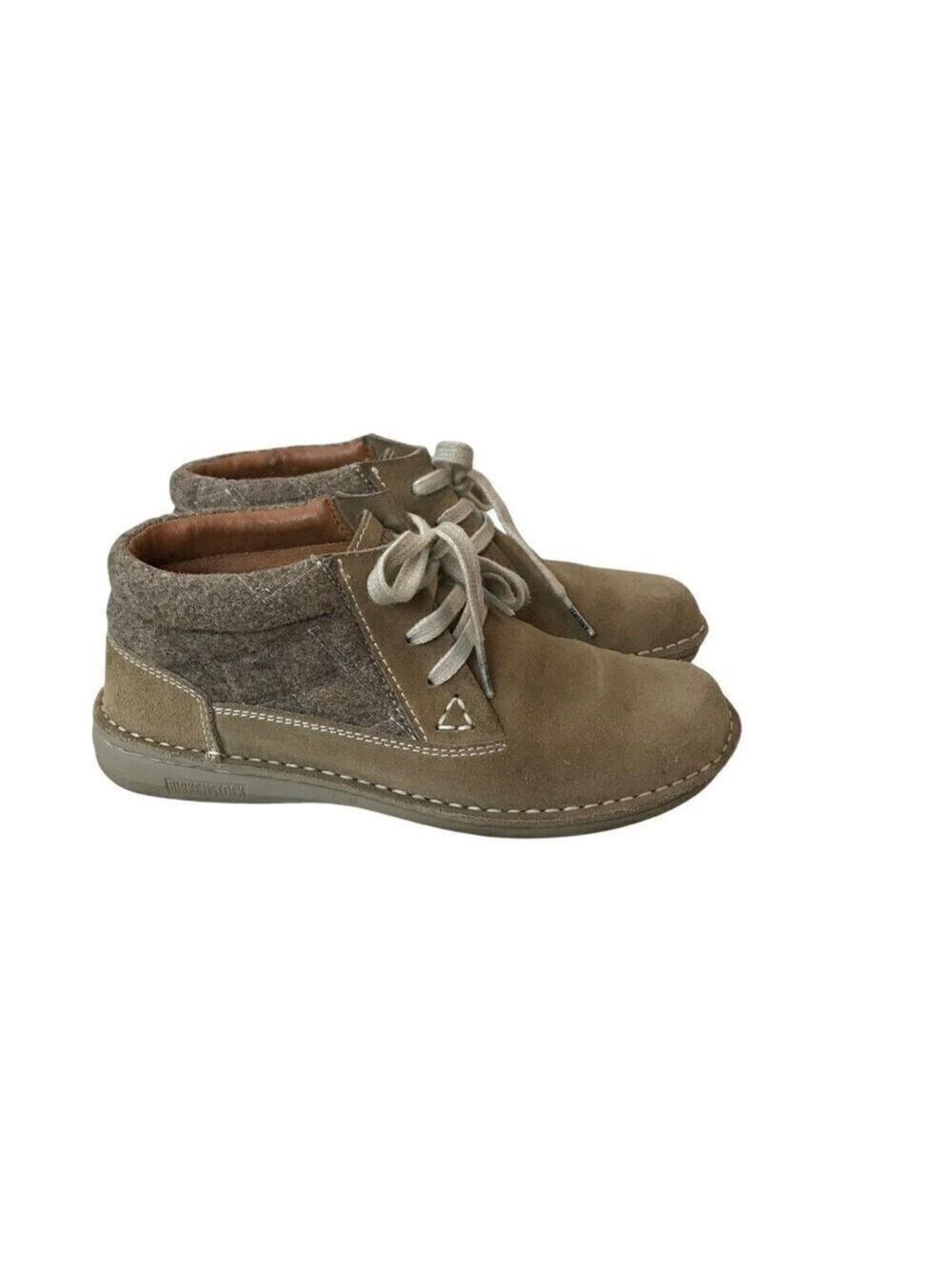 Birkenstock Women's Boots Size 36 Tan Suede Booties Lace Up